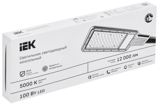 Светильник ДКУ 100Вт 5000К 12000лм ДКУ 1011-100Ш IEK посадочный D50мм 
