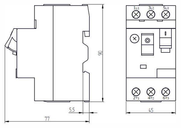 Автомат защиты двигателя 1-1,6А ПРК32 КЭАЗ