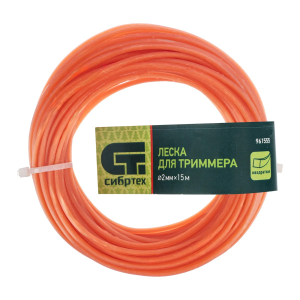 Леска для триммеров 2,0мм*15м квадрат