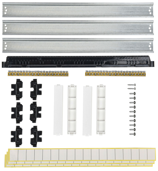 Бокс 54мод встраиваемый белый черная прозрачная дверь IP41 ЩРВ-П IEK TEKFOR